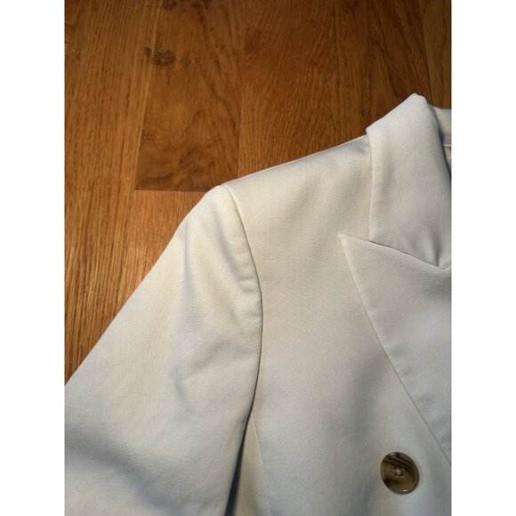 Banana Republic Cream Peak Lapel Double-Breasted Blazer Size 6 – Tailored Struct - Picture 5 of 9